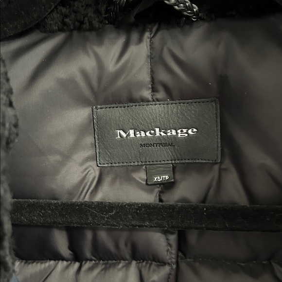 Mackage Kerry Down Parka in Navy - Picture 3 of 16